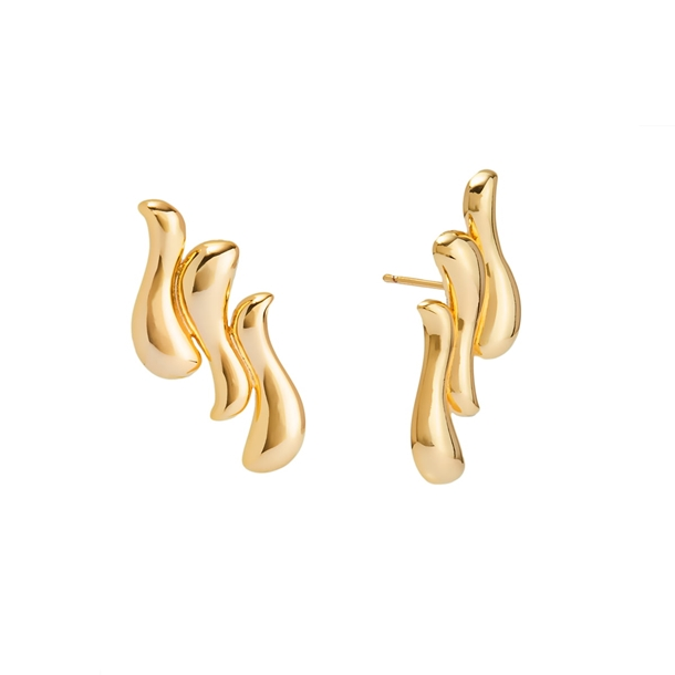 brinco triplo coleção afeto