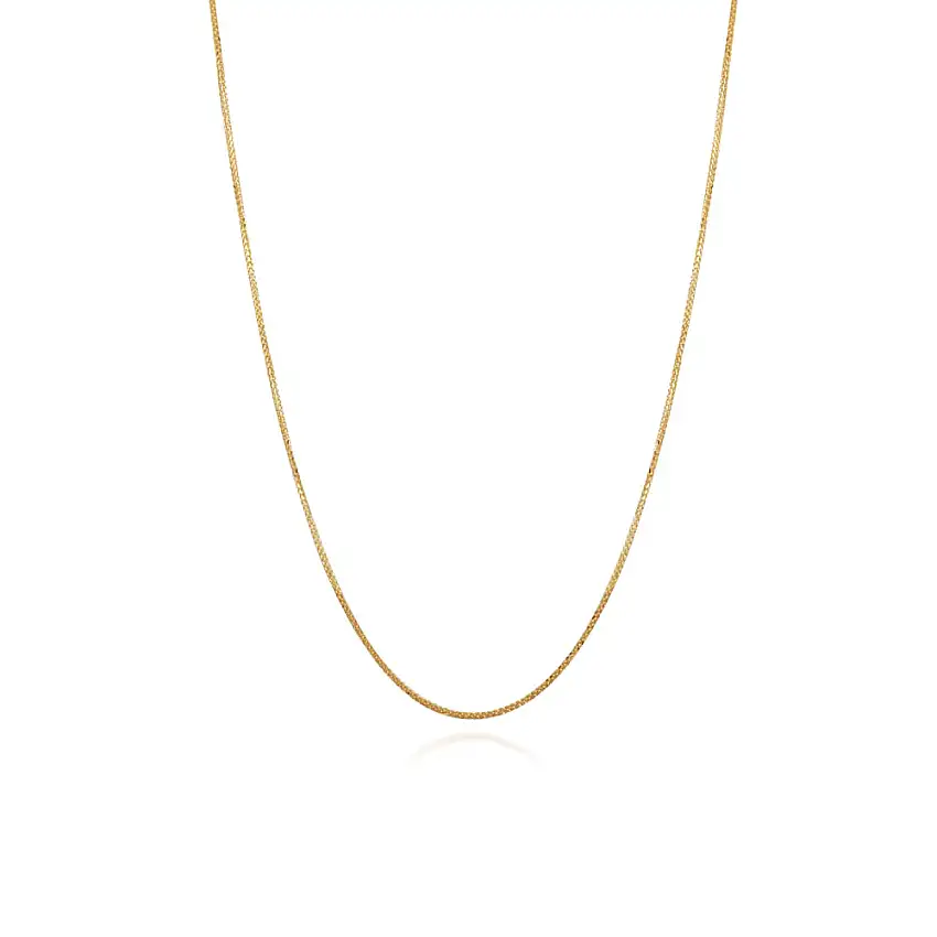 Corrente malha rabo de raposa em ouro amarelo 18K 750 de 45cmReferência: CO R RAP SPG18045-45