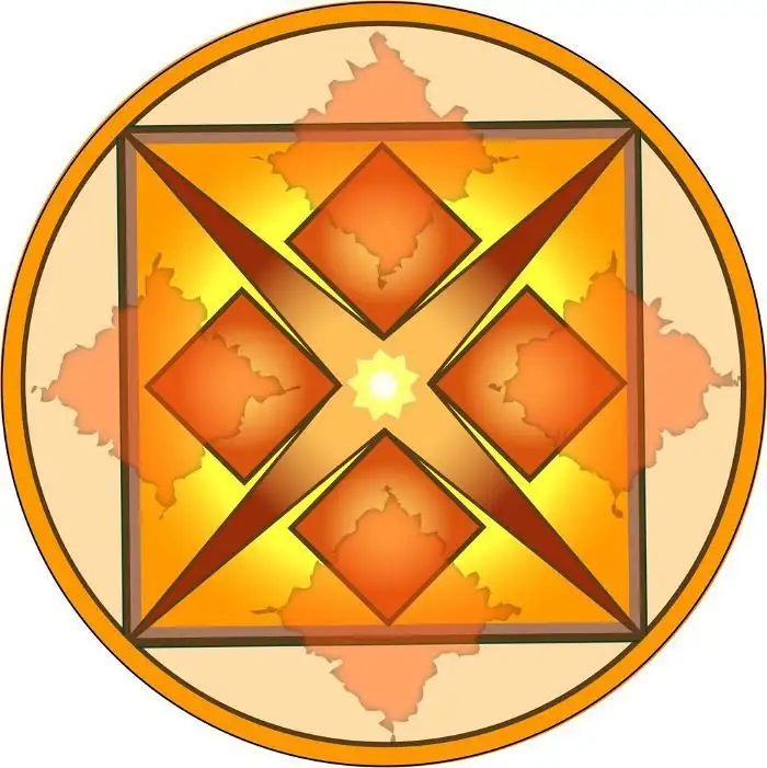 Adesivo Parede Mandala Dinheiro 15cm para Obter a Prosperidade Desejada