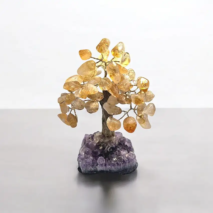 Árvore da Felicidade e Bem-Estar de Citrino 16cm