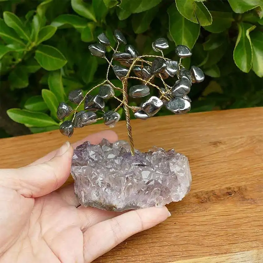 Árvore de Pedra Hematita (Arvore da Limpeza) 13cm