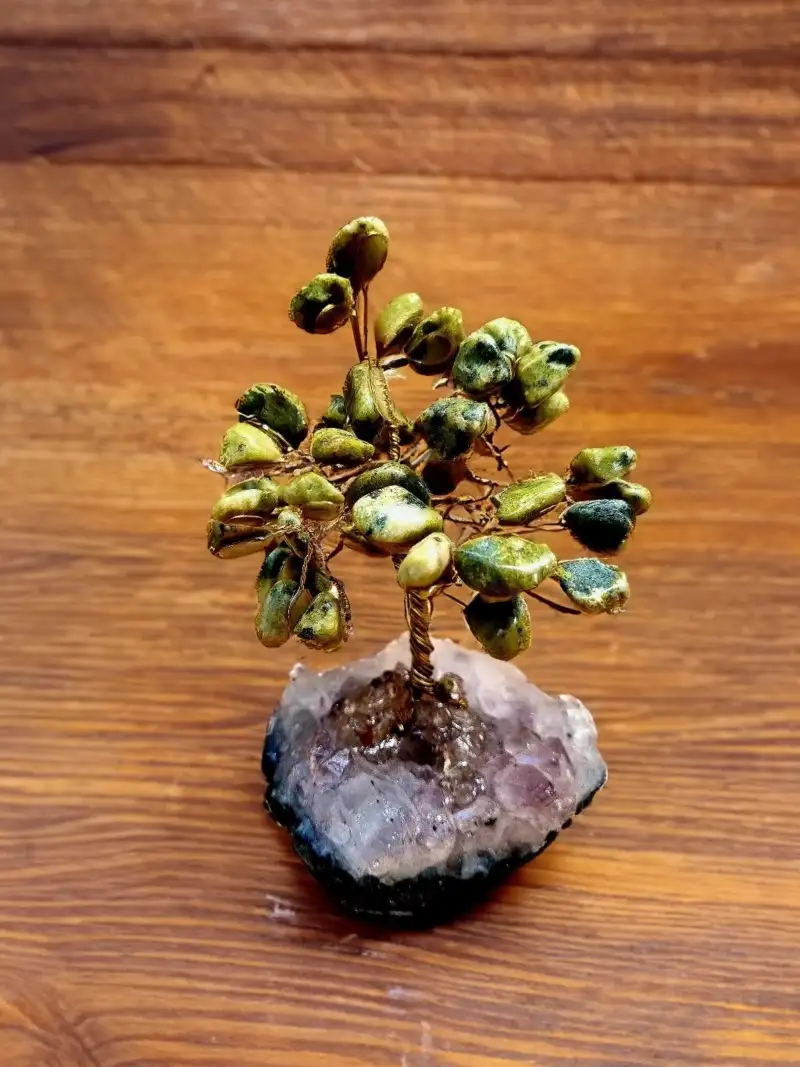 Arvore de Pedra Jade Nefrita (Arvore da Cura) 13cm