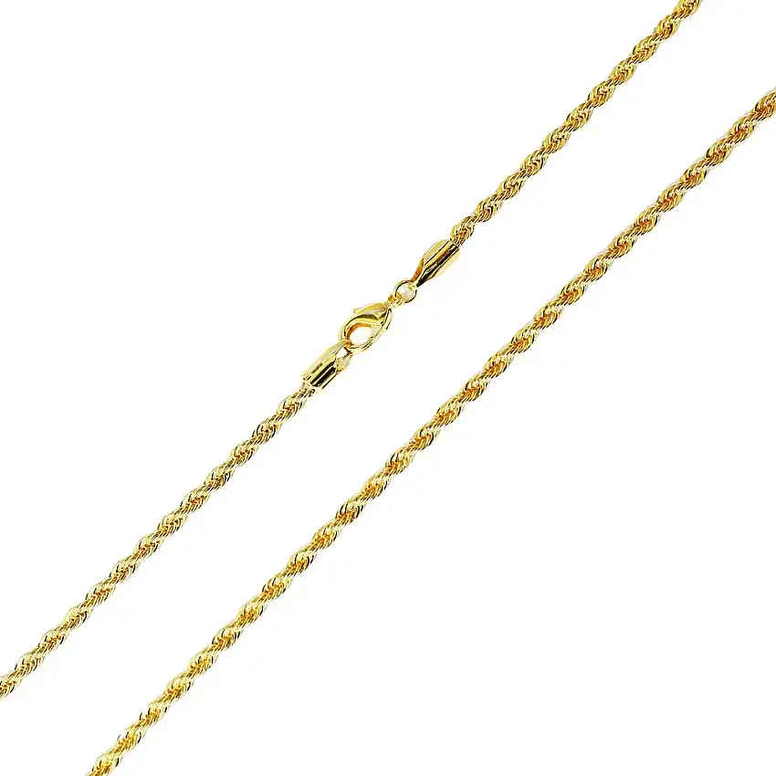 Corrente Cordão Baiano 2,5mm 45cm Folheada a Ouro 18k